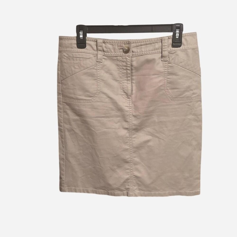Ann-taylor Women's Tan and Cream Skirt